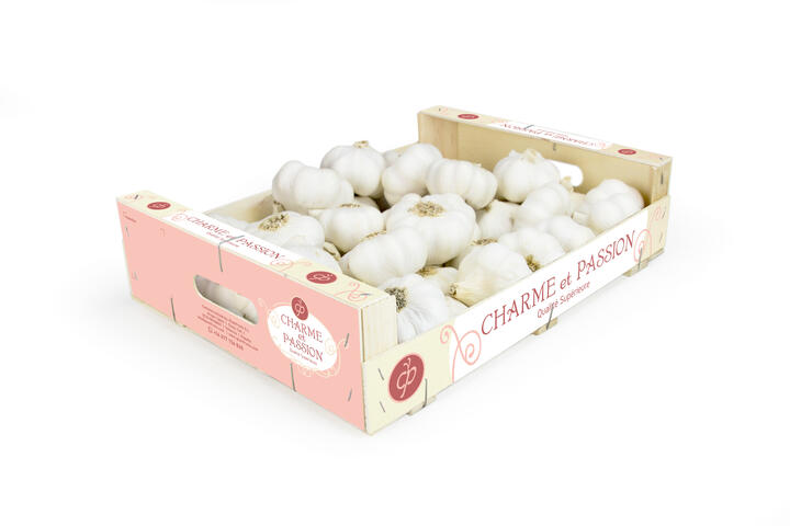 Aglio Bianco 3,5 Kg Cassa Legno Charme et Passion